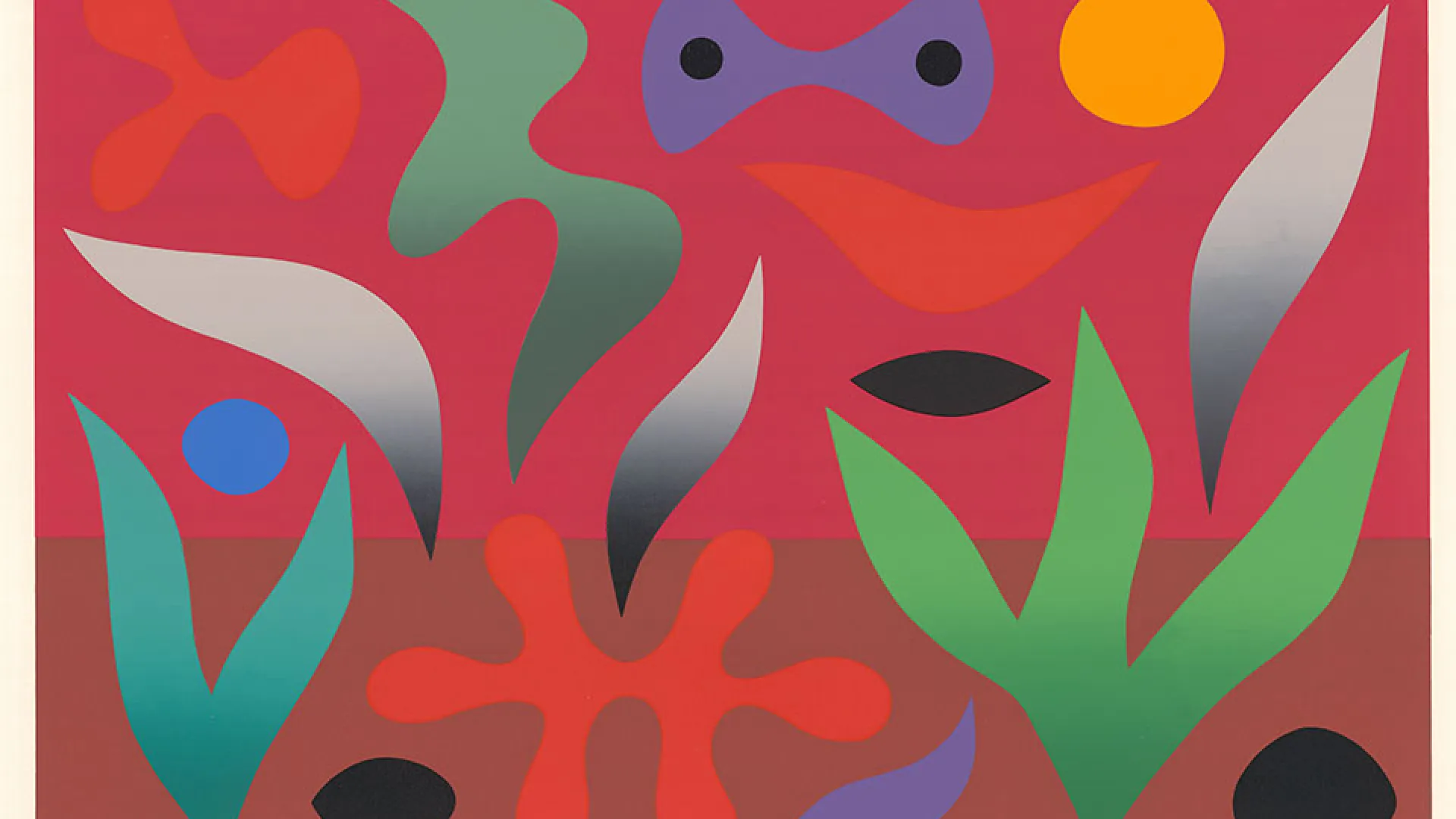 John Coburn. Summer Garden. (crop) 1973. Warrnambool Art Gallery