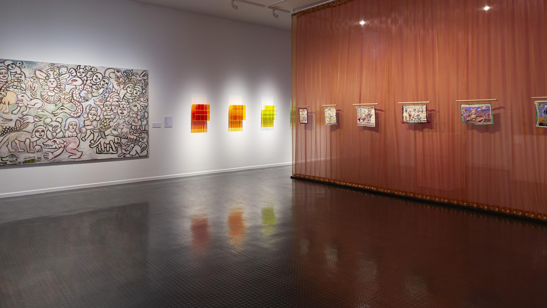 LISA GORMAN + MIRKA MORA: to breathe with the rhythm of the heart, Installation View, The Warrnambool Art Gallery, photo Christian Capurro