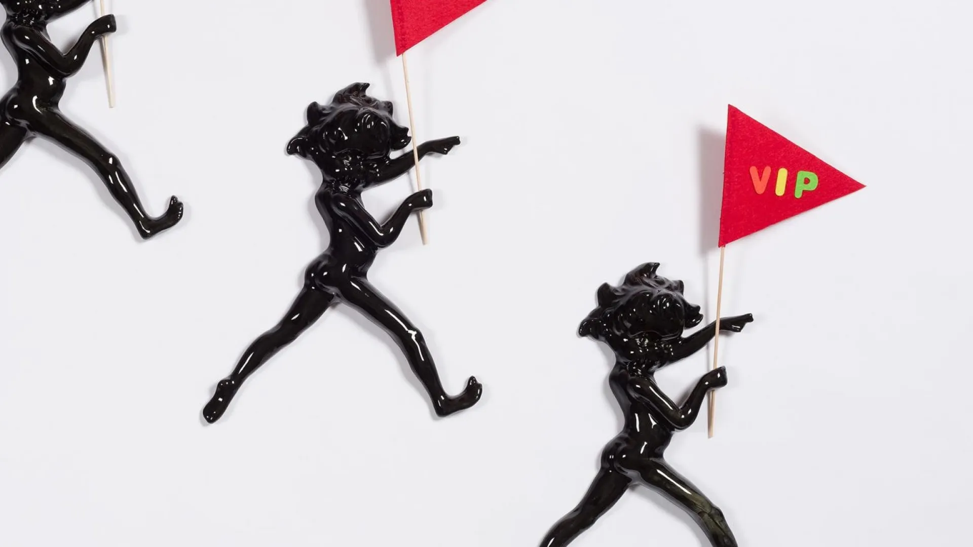 detail. Red Flags installation, Kait James