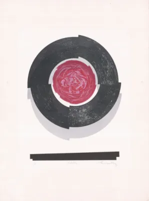 Grahame King, Solstice, 1973, colour lithograph on paper, 46.0 x 35.0 cm