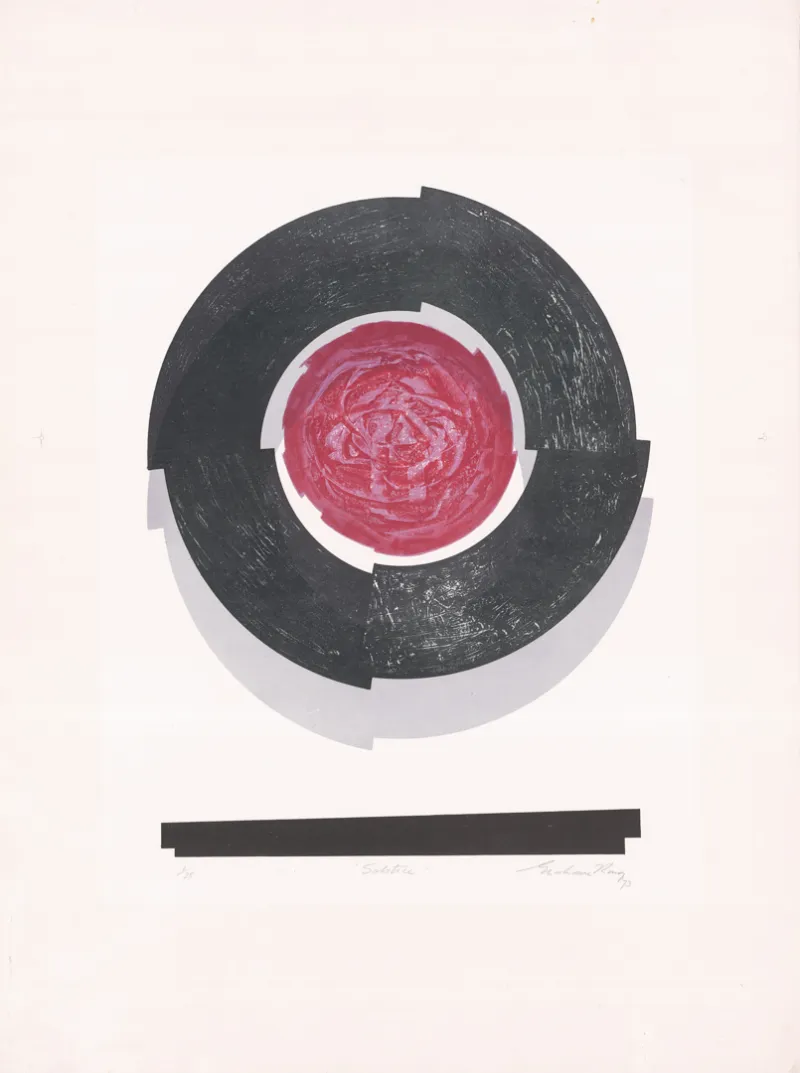 Grahame King, Solstice, 1973, colour lithograph on paper, 46.0 x 35.0 cm