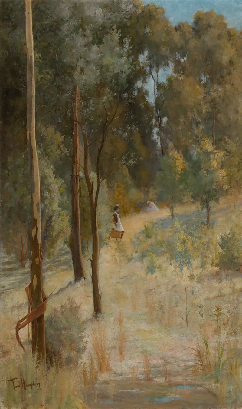 Tom Humphrey, The Way to School (formerly known as Springtime), oil on canvas, 101.0 x 60.5 cm