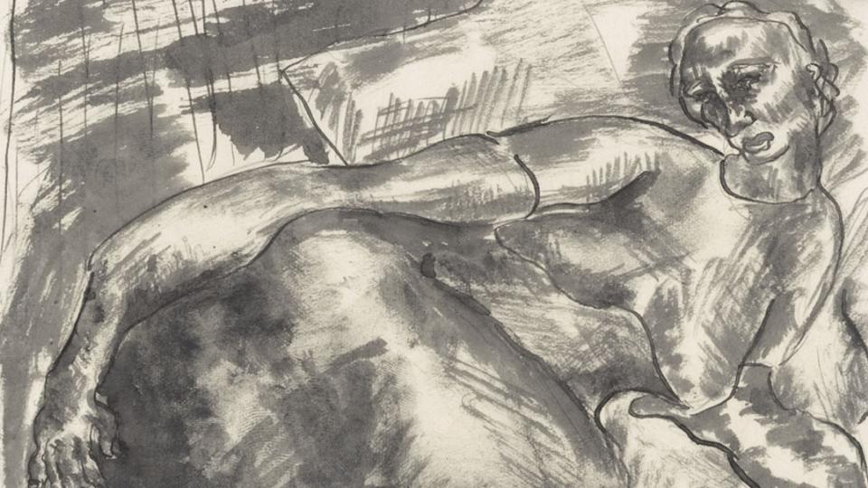 Joy Hester, Reclining Woman, n.d. Purchased with funds from the annual acquisition budget provided by Warrnambool City Council, 1980.