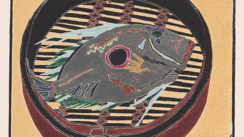 CRESSIDA CAMPBELL, JOHN DORY,1987 woodcut print